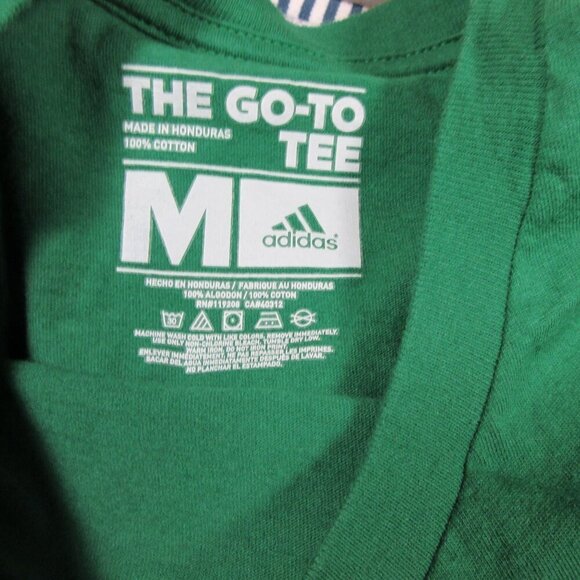 adidas mens Bostom Celtics NBA Go-To basketball crew tee shirt M - Picture 3 of 4